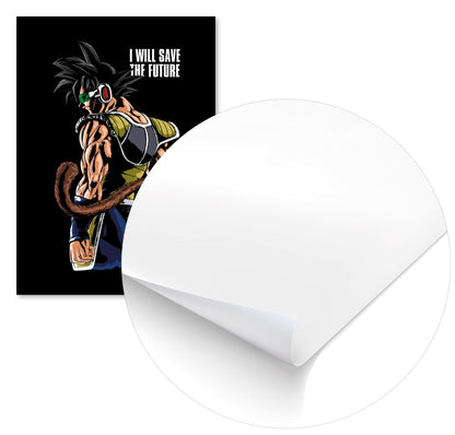 Bardock Save the Future - @PowerUpPrints