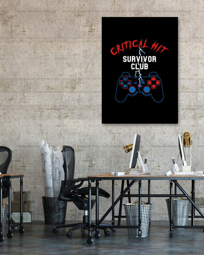 Critical Hit Survivor Club - @PowerUpPrints