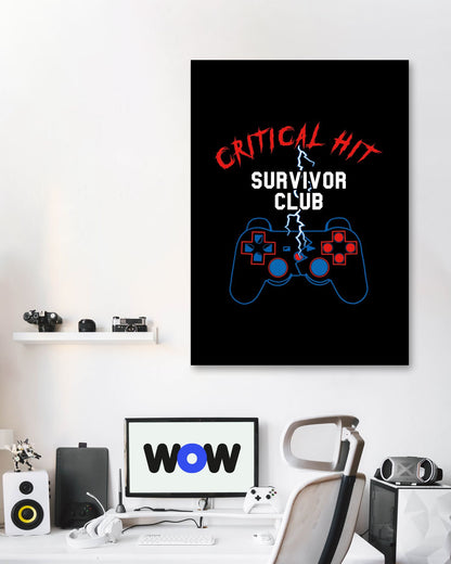 Critical Hit Survivor Club - @PowerUpPrints