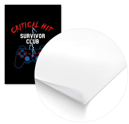Critical Hit Survivor Club - @PowerUpPrints