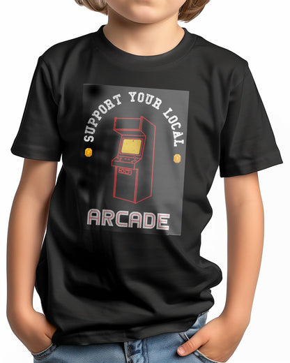 Support your local Arcade - Red - @PowerUpPrints