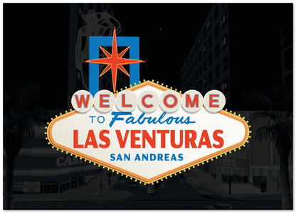 Welcome to Las Venturas - @PowerUpPrints