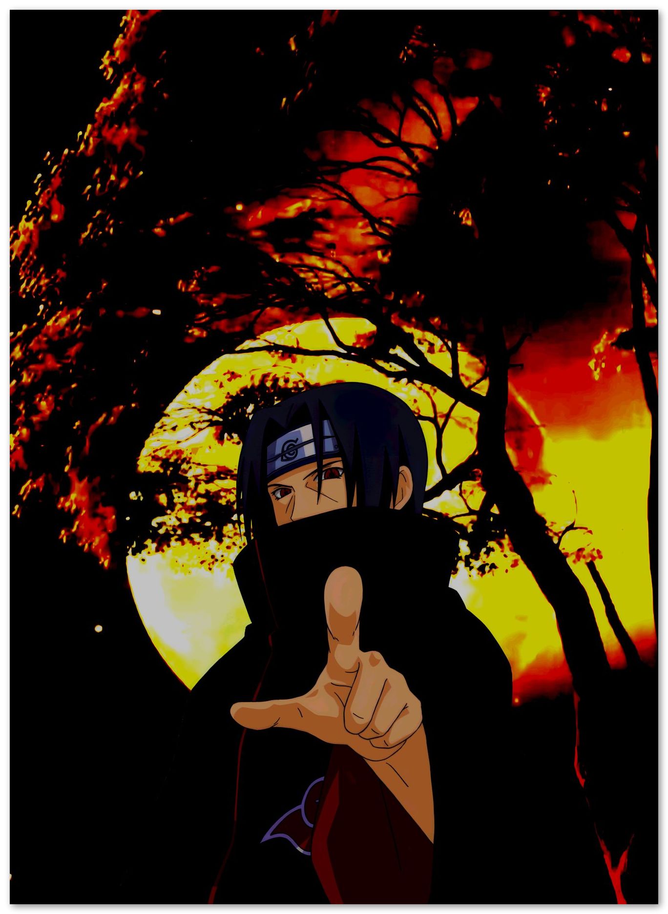 Itachi uchiha back moon  - @Shieru