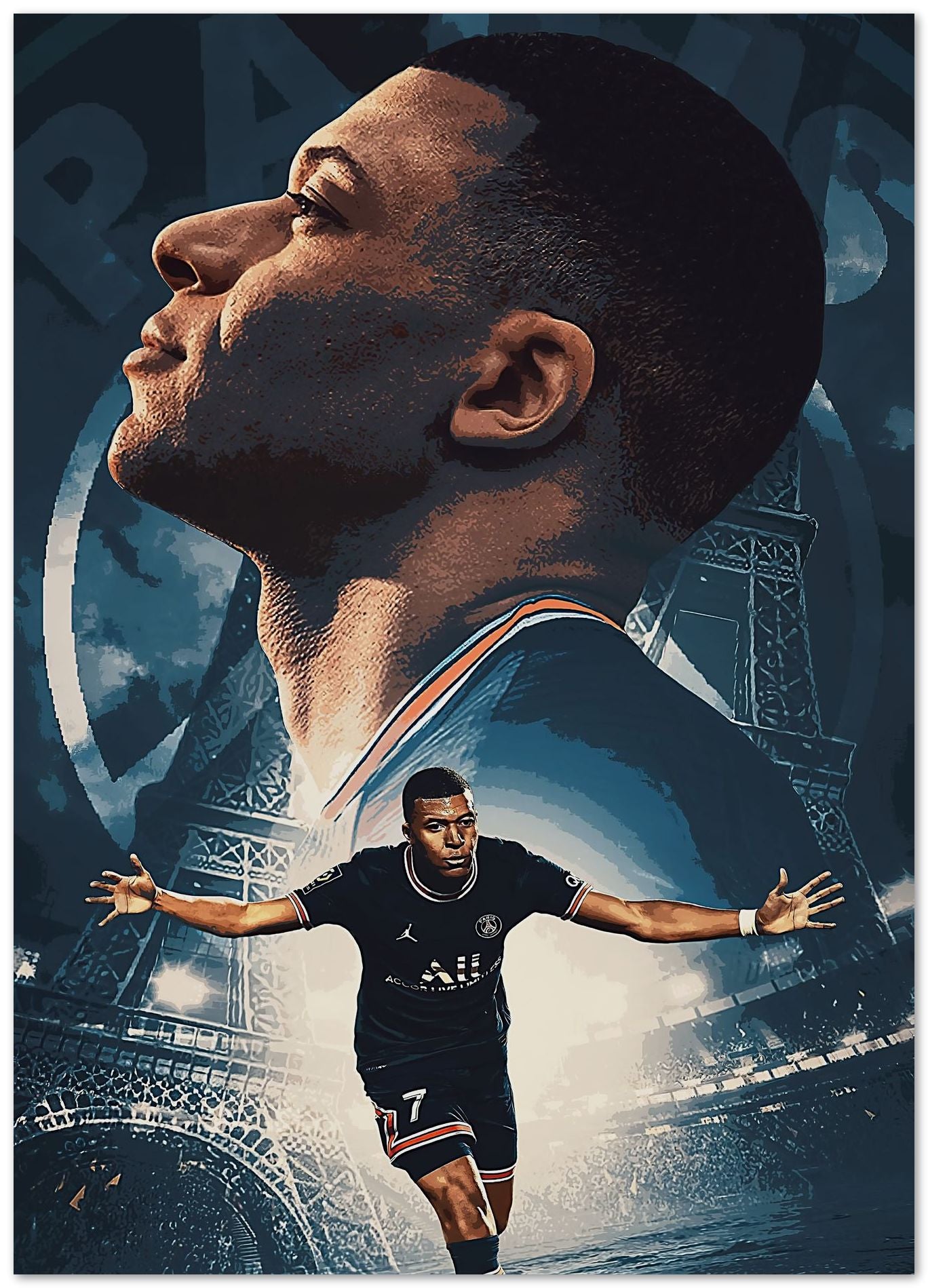 Kylian Mbappe - @Hollycube - Buy illustrations and artworks made by ...