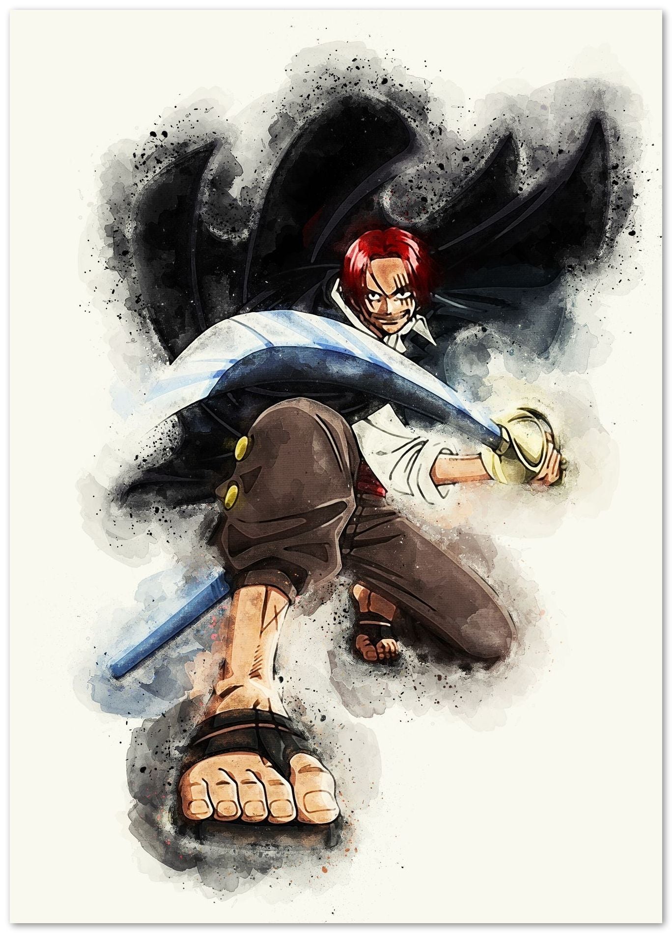 Akagami Shanks Portrait Painting - @ArtStyle