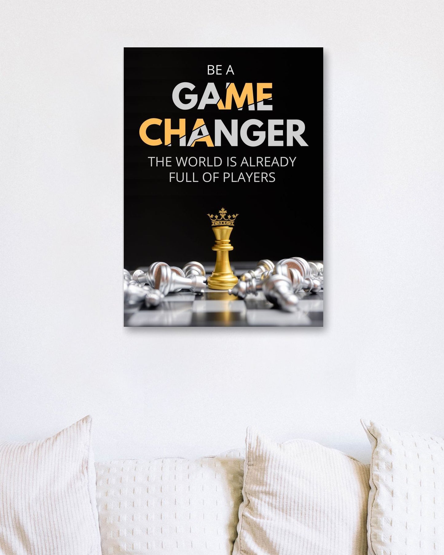 Be A Game Changer motivation quote - @seatzy