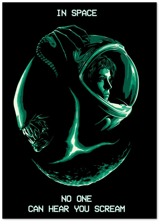 Alien Ripley Space Scream - @PowerUpPrints