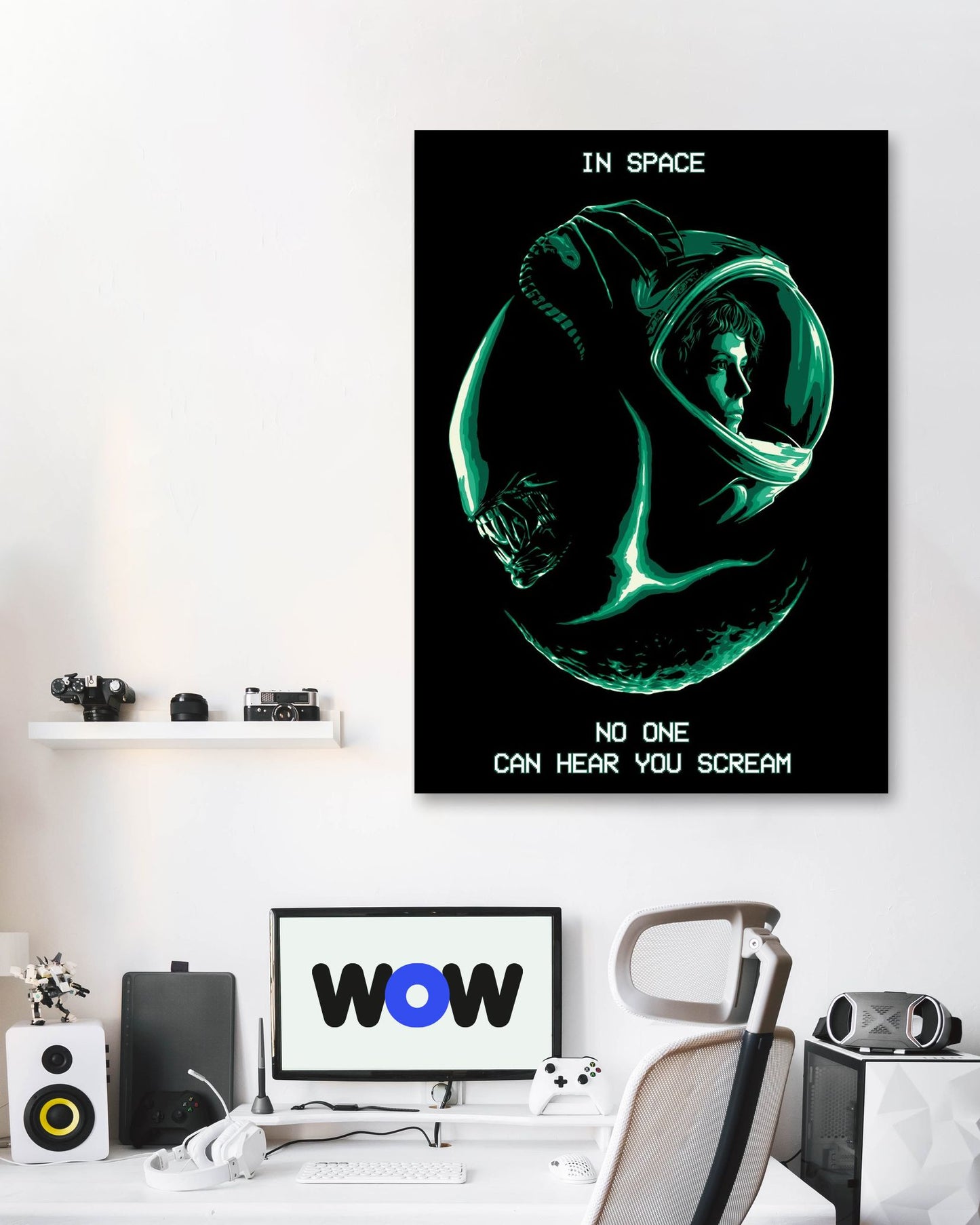 Alien Ripley Space Scream - @PowerUpPrints