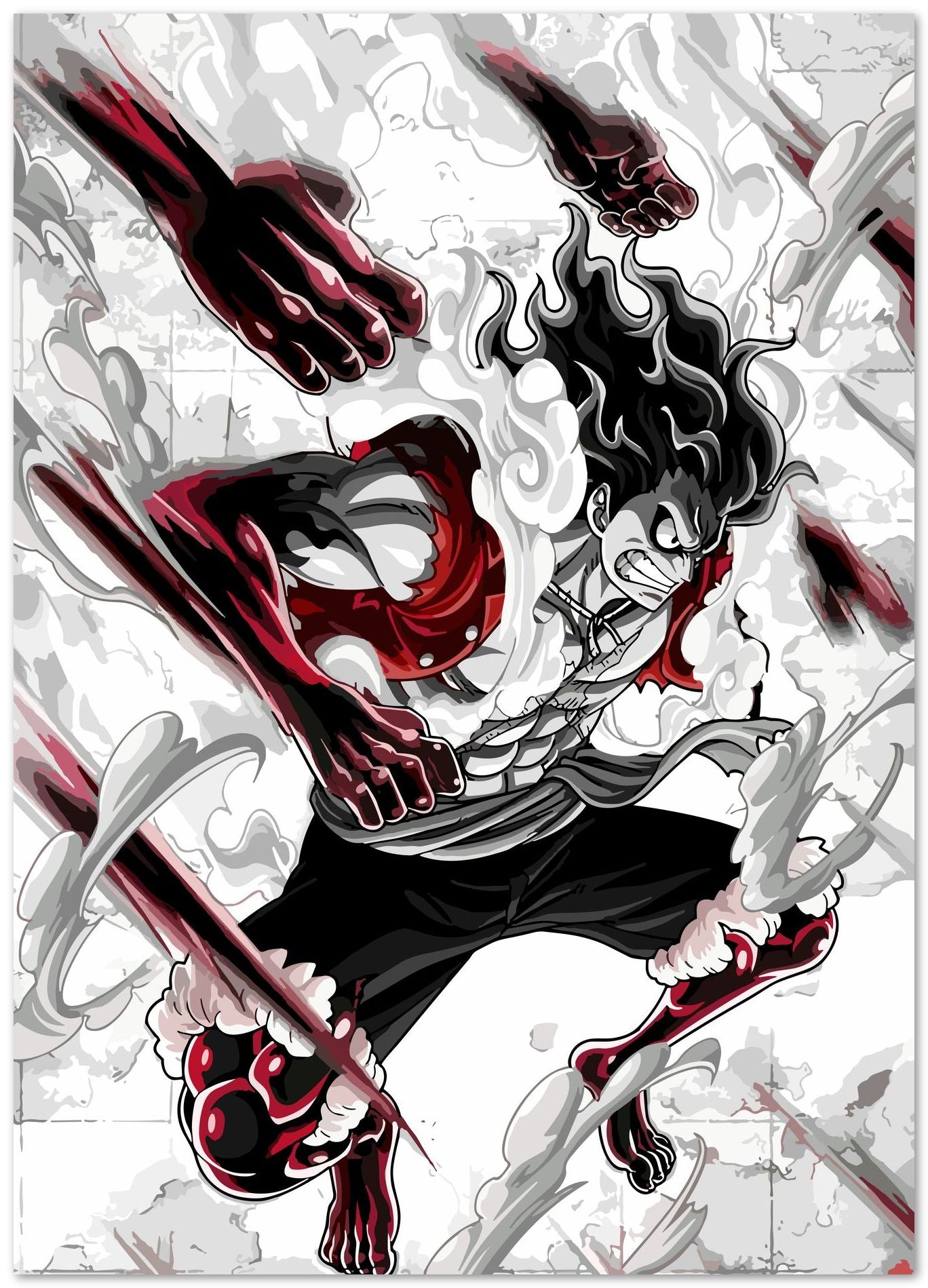 One Piece Luffy Fourth Gear  - @Hollycube