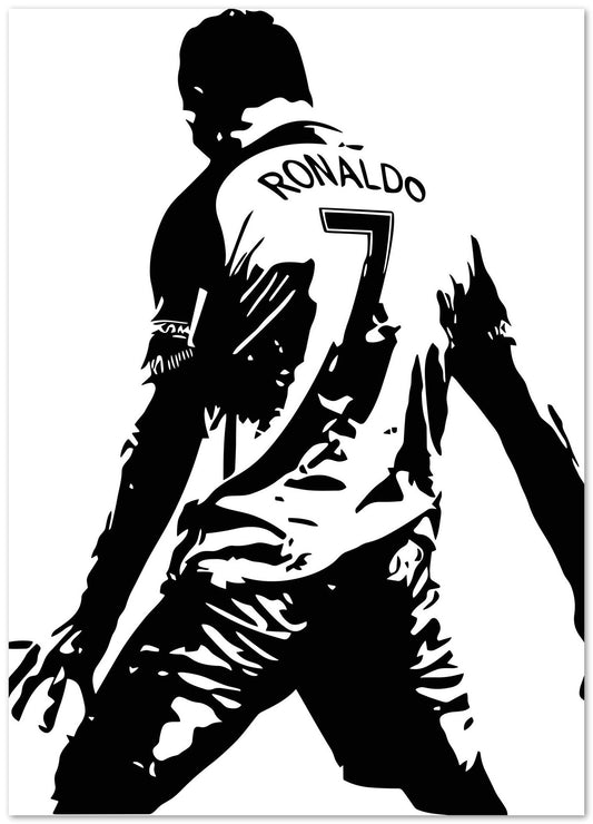 Cristiano Ronaldo B&W - @Hollycube