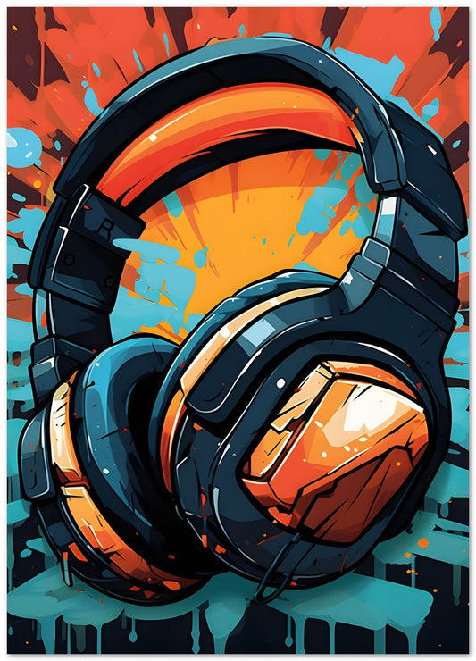 Graffiti Gaming Headphone - @ArtStyle