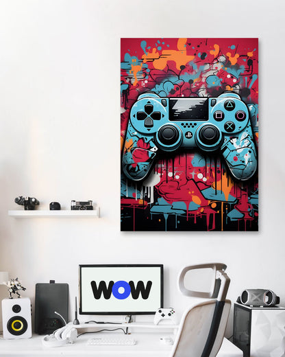 Graffiti Gaming Controller Art - @ArtStyle