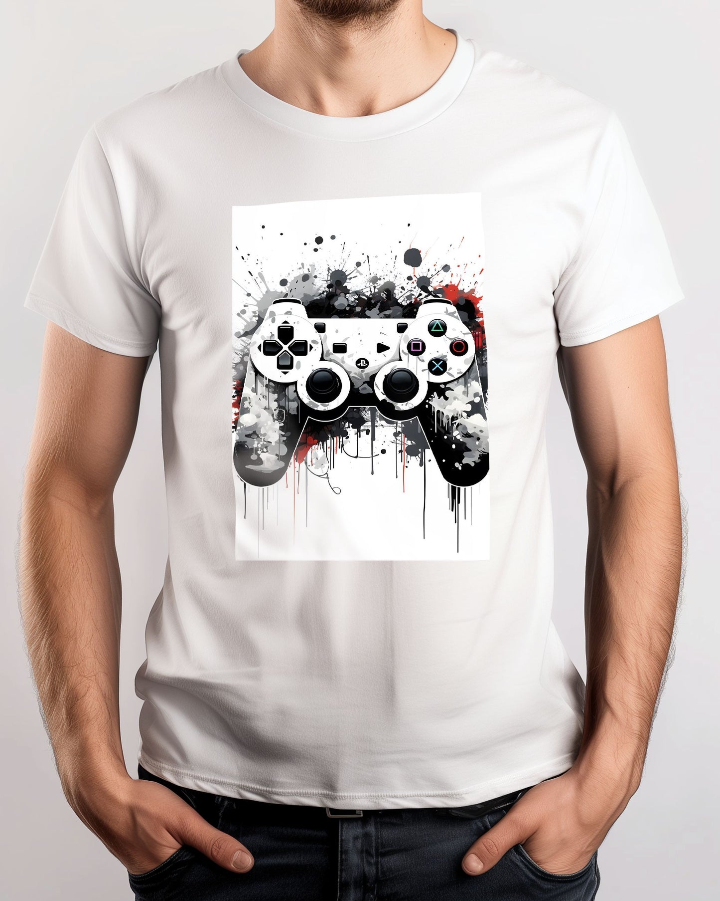 Graffiti Gaming Controller White - @ArtStyle