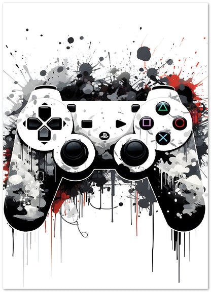 Graffiti Gaming Controller White - @ArtStyle