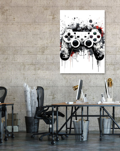 Graffiti Gaming Controller White - @ArtStyle