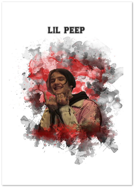 Lil Pep Rapper Watercolor 6 - @JeffNugroho