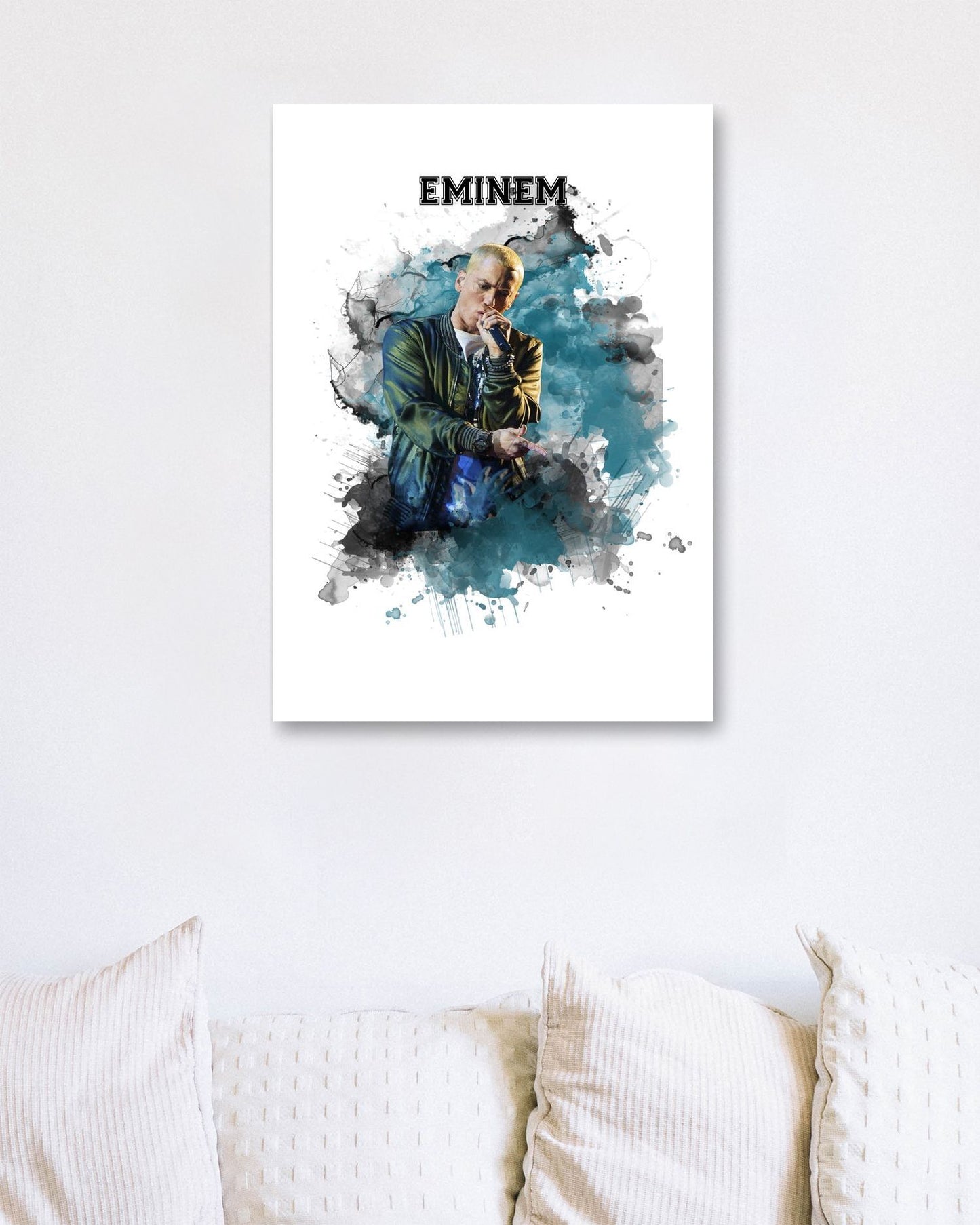 Eminem Rapper Watercolor 4 - @JeffNugroho