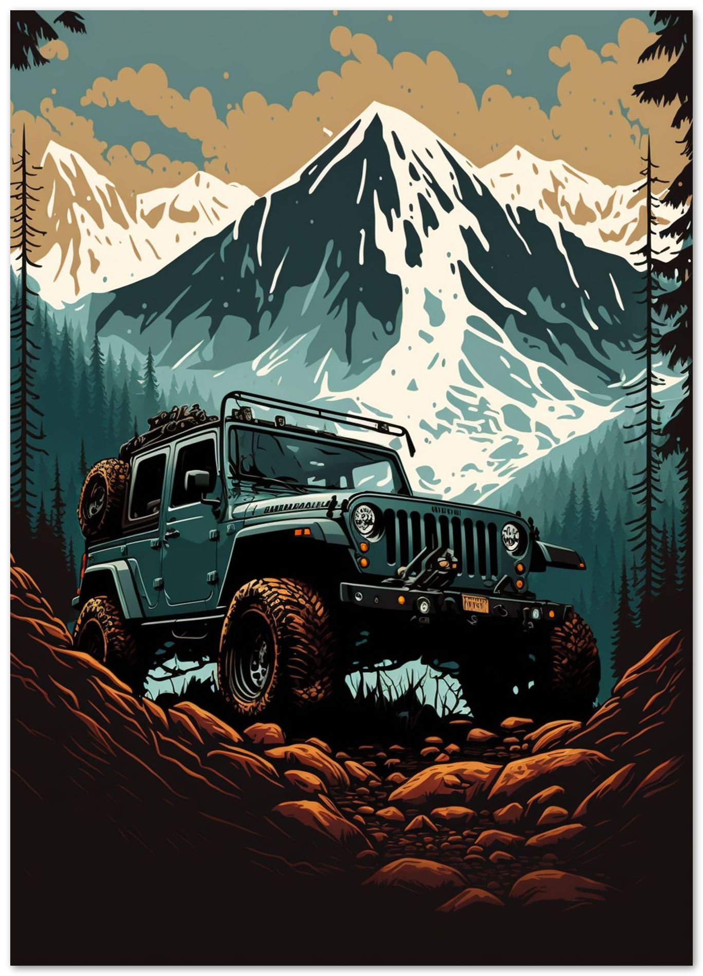 mountain jeep - @danica