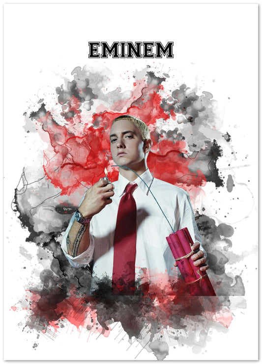 Eminem Rapper Watercolor 6 - @JeffNugroho
