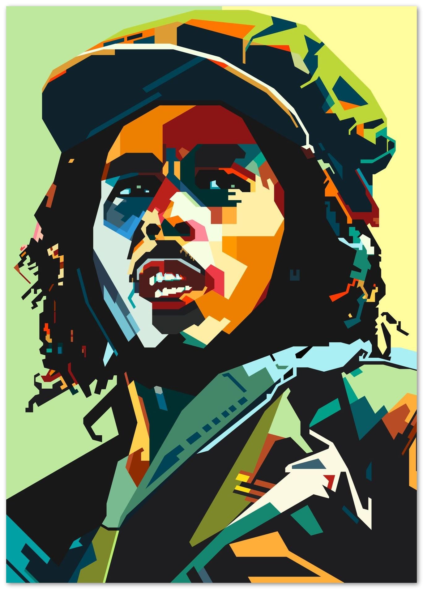 Bob Marley Style WPAP - @SupriWahyudi