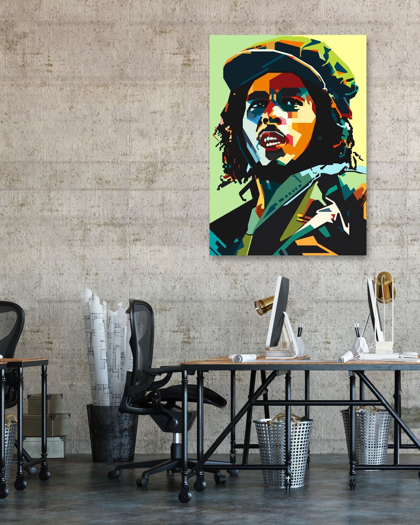 Bob Marley Style WPAP - @SupriWahyudi