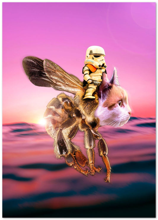 Cat Bee Hero - @ColorizeStudio