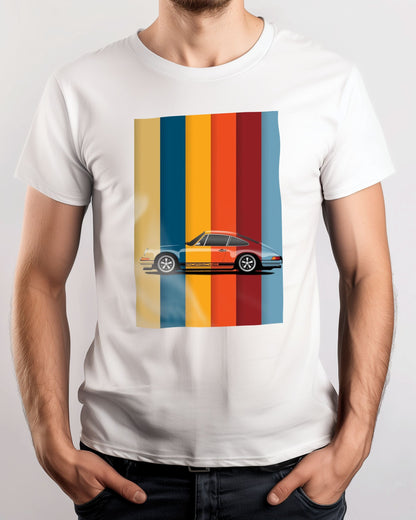 Tee Porsche 911 rainbow - @PopArtStudio