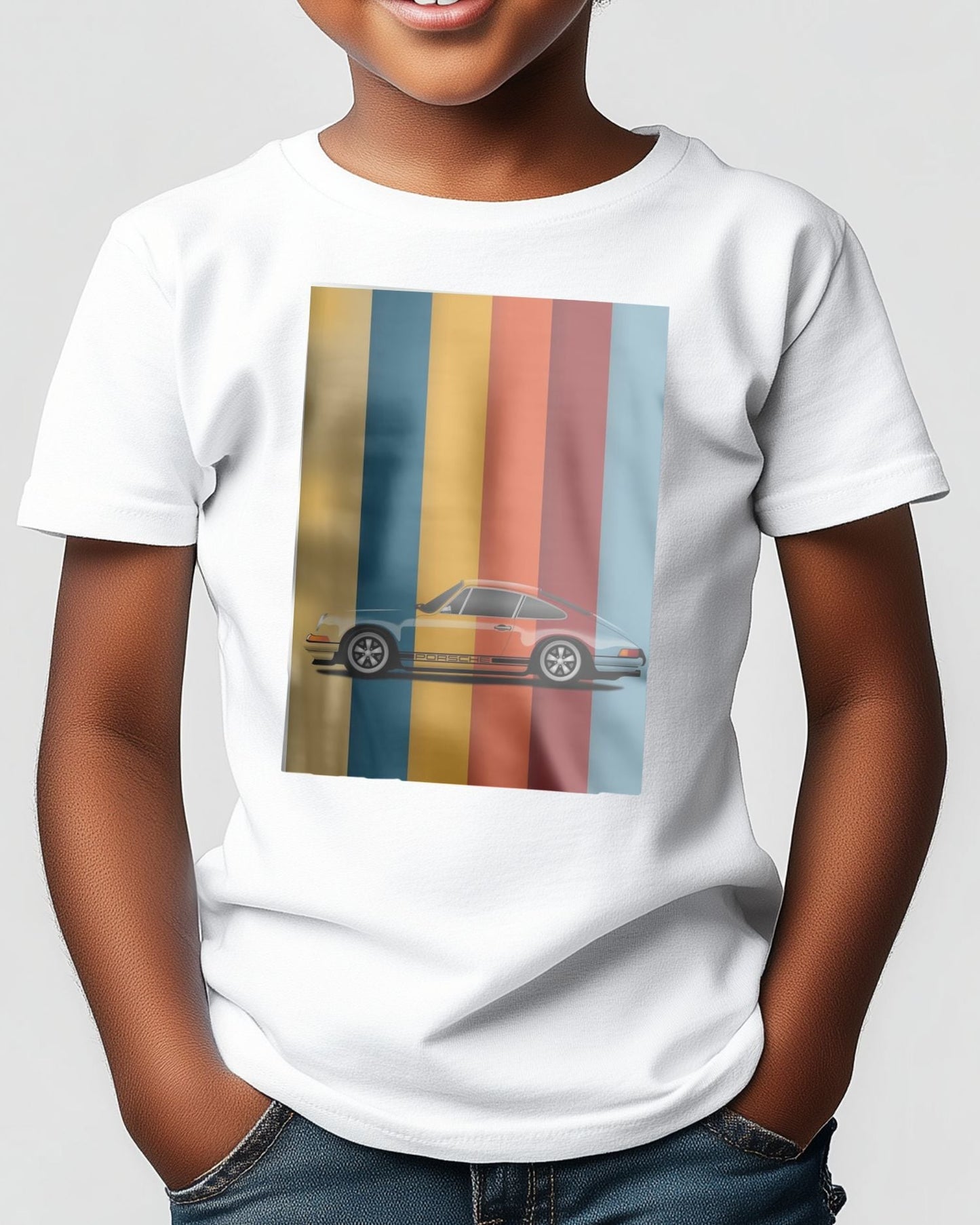 Tee Porsche 911 rainbow - @PopArtStudio
