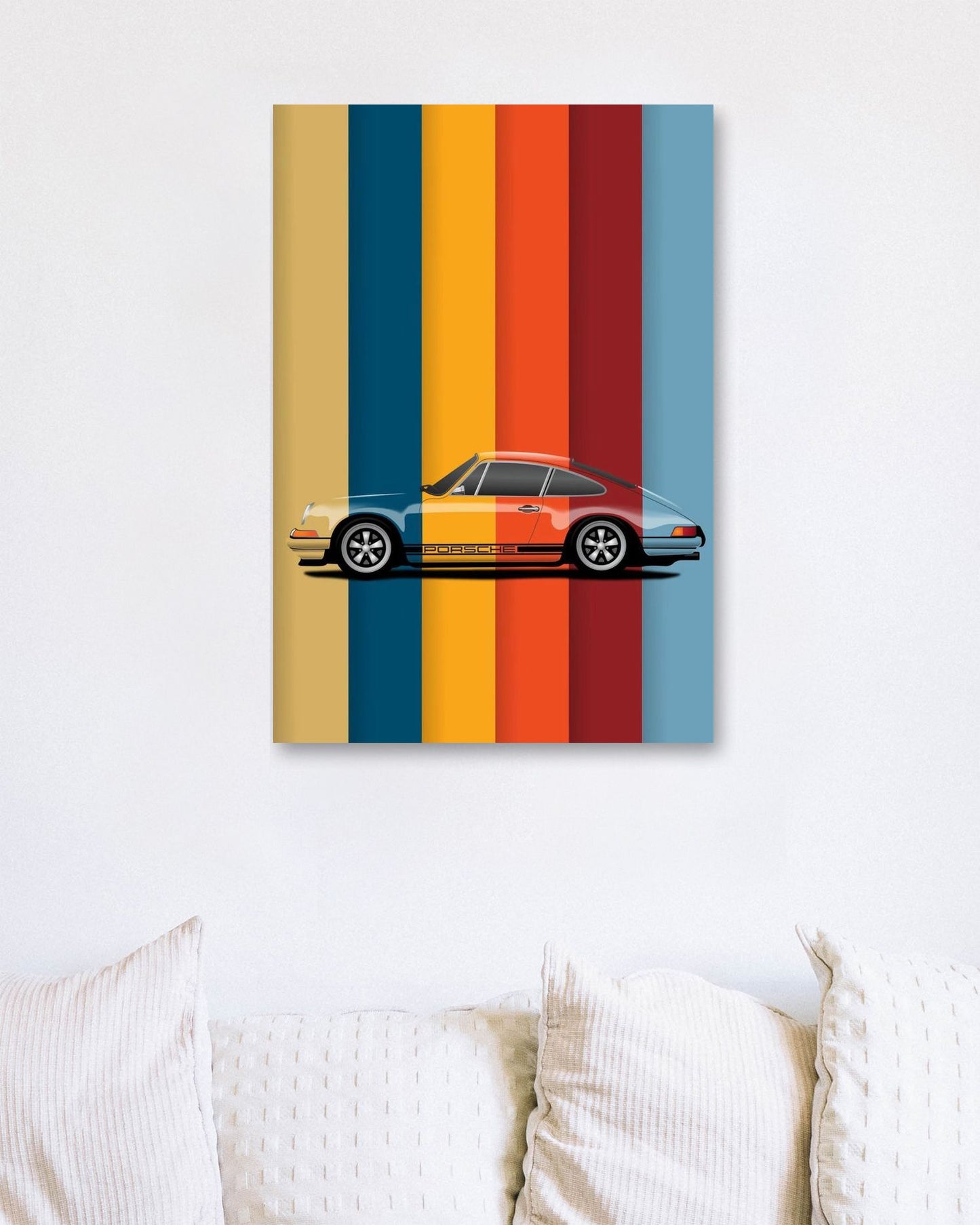 Porsche 911 rainbow - @PopArtStudio