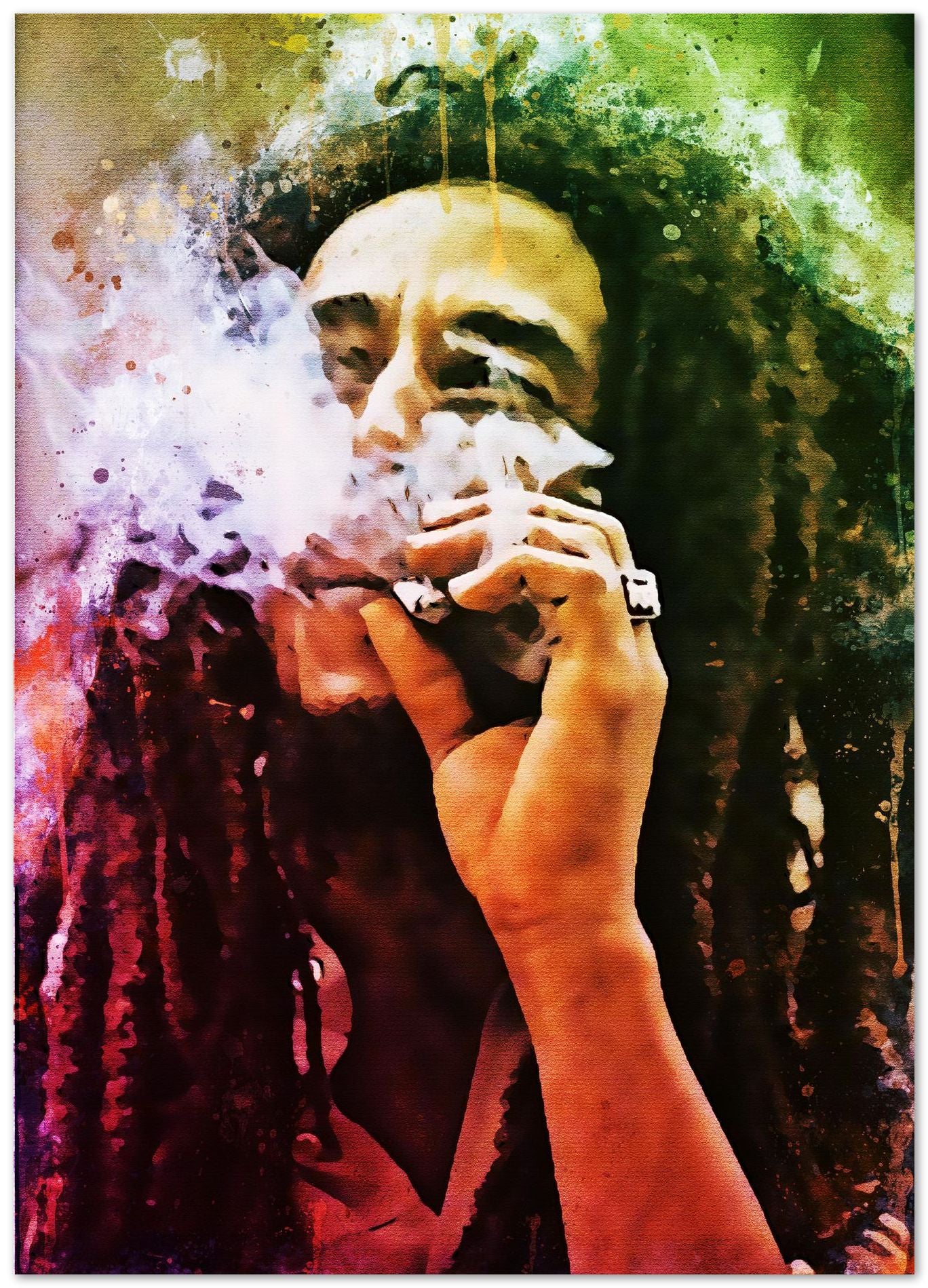 splatter by Bob Marley new art - @4147_design