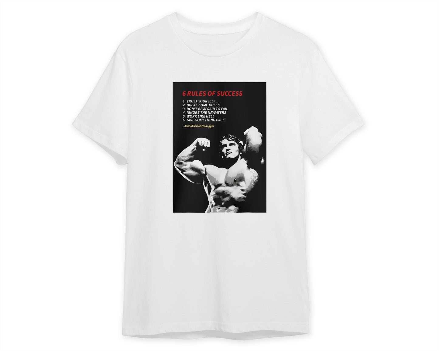 Tee Arnold Schwarzenegger quotes - @GoldLine