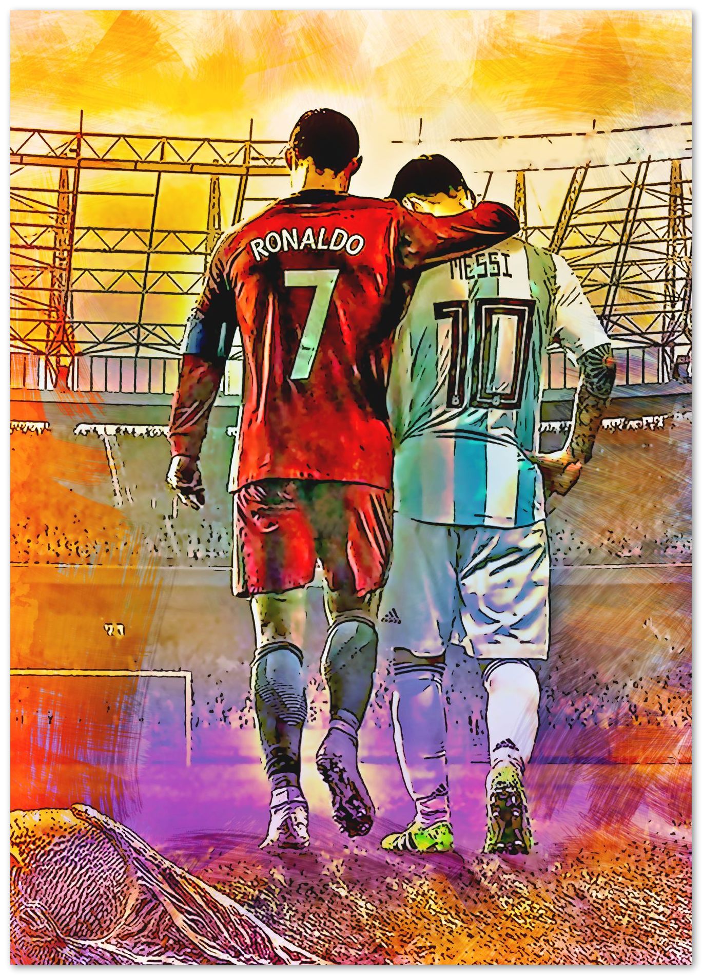 Messi And Ronaldo - @ArtStyle