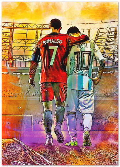 Messi And Ronaldo - @ArtStyle