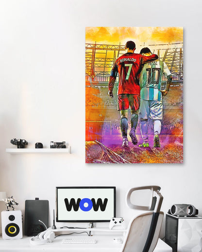 Messi And Ronaldo - @ArtStyle