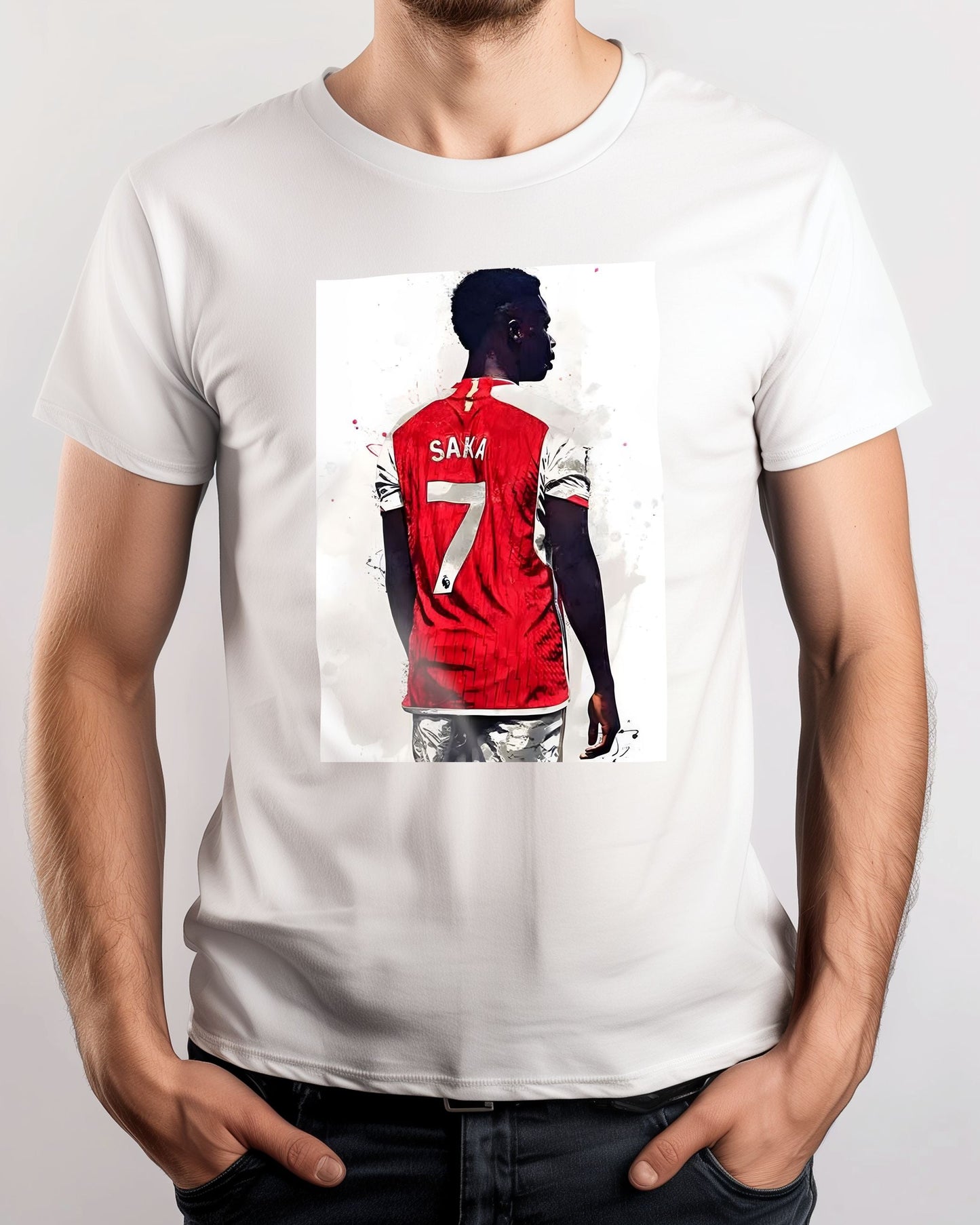 Tee Bukayo Saka Arsenal Portrait - @ArtStyle