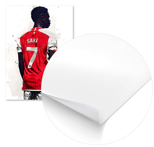 Bukayo Saka Arsenal Portrait - @ArtStyle