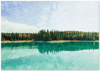 lake oil painting - @AzlanXavier