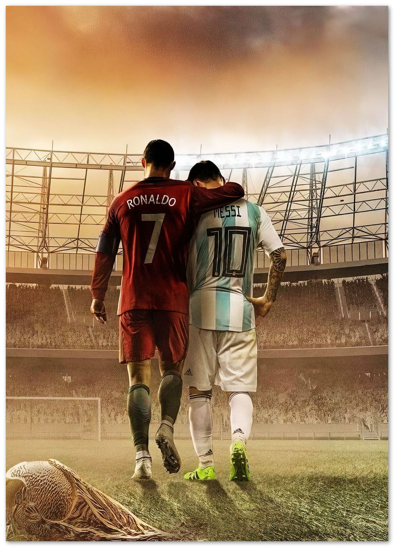 ronaldo 7 & messi 11 - @chevi