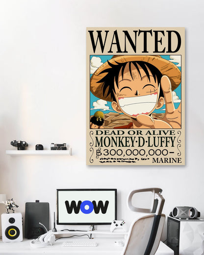 wanted luffy - @chevi