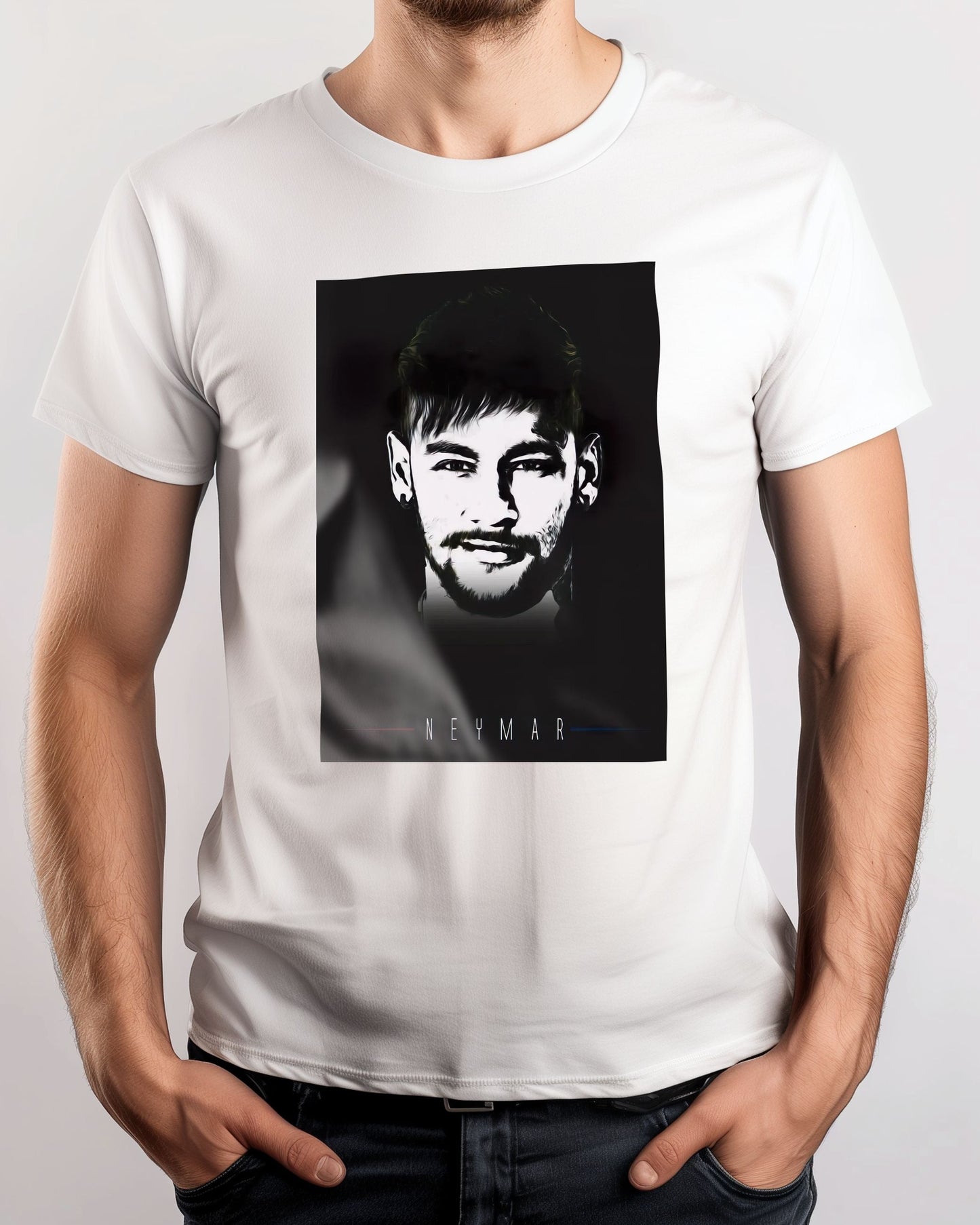 Tee Neymar line Art - @SportDesign