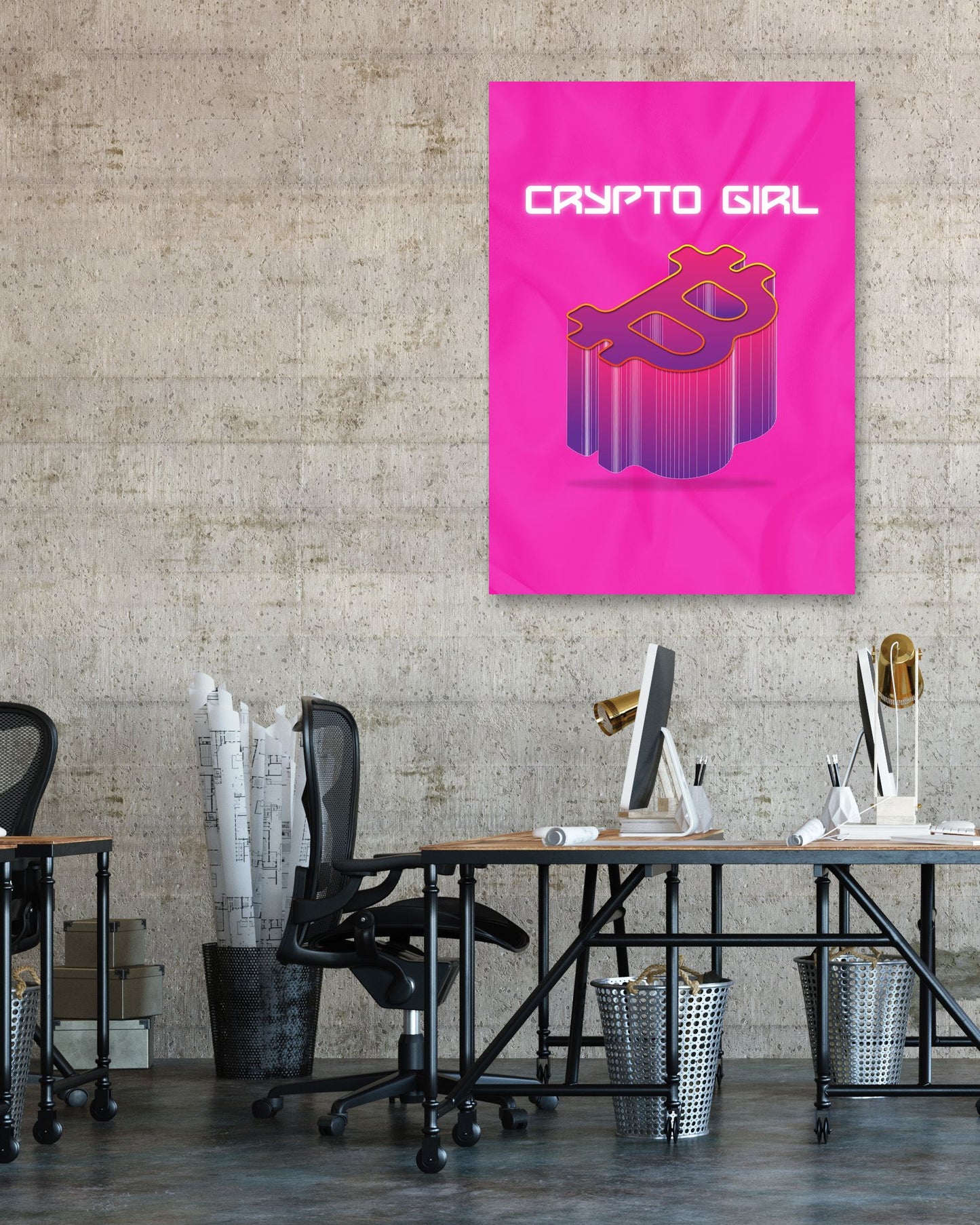 Crypto Girl - @ColorizeStudio