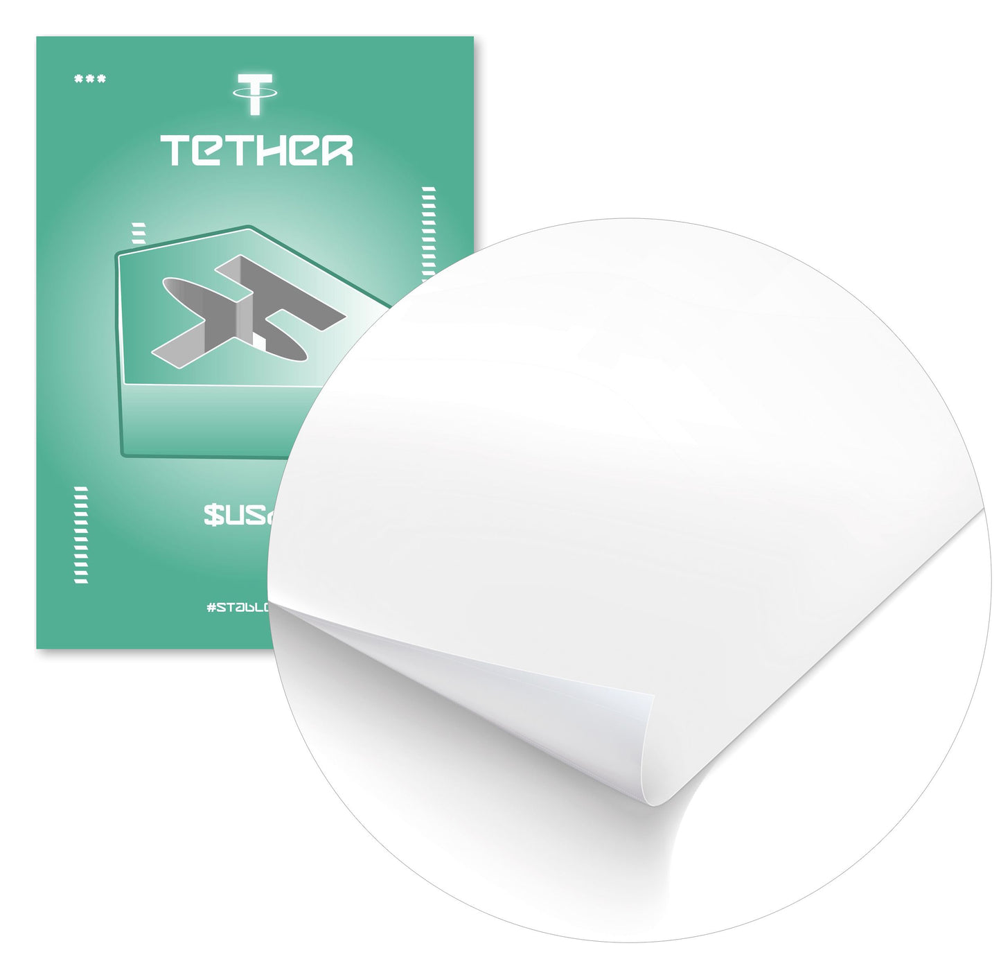 Tether USDT Coin Asset - @ColorizeStudio