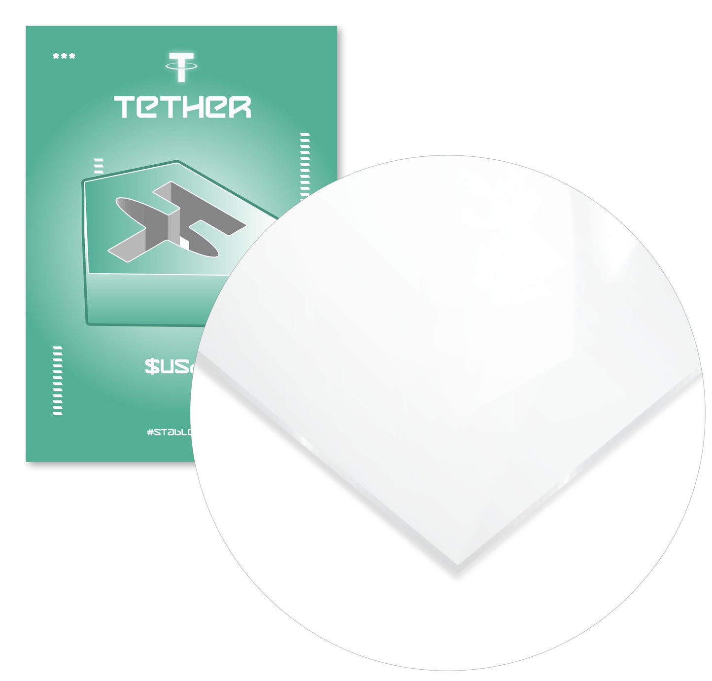 Tether USDT Coin Asset - @ColorizeStudio