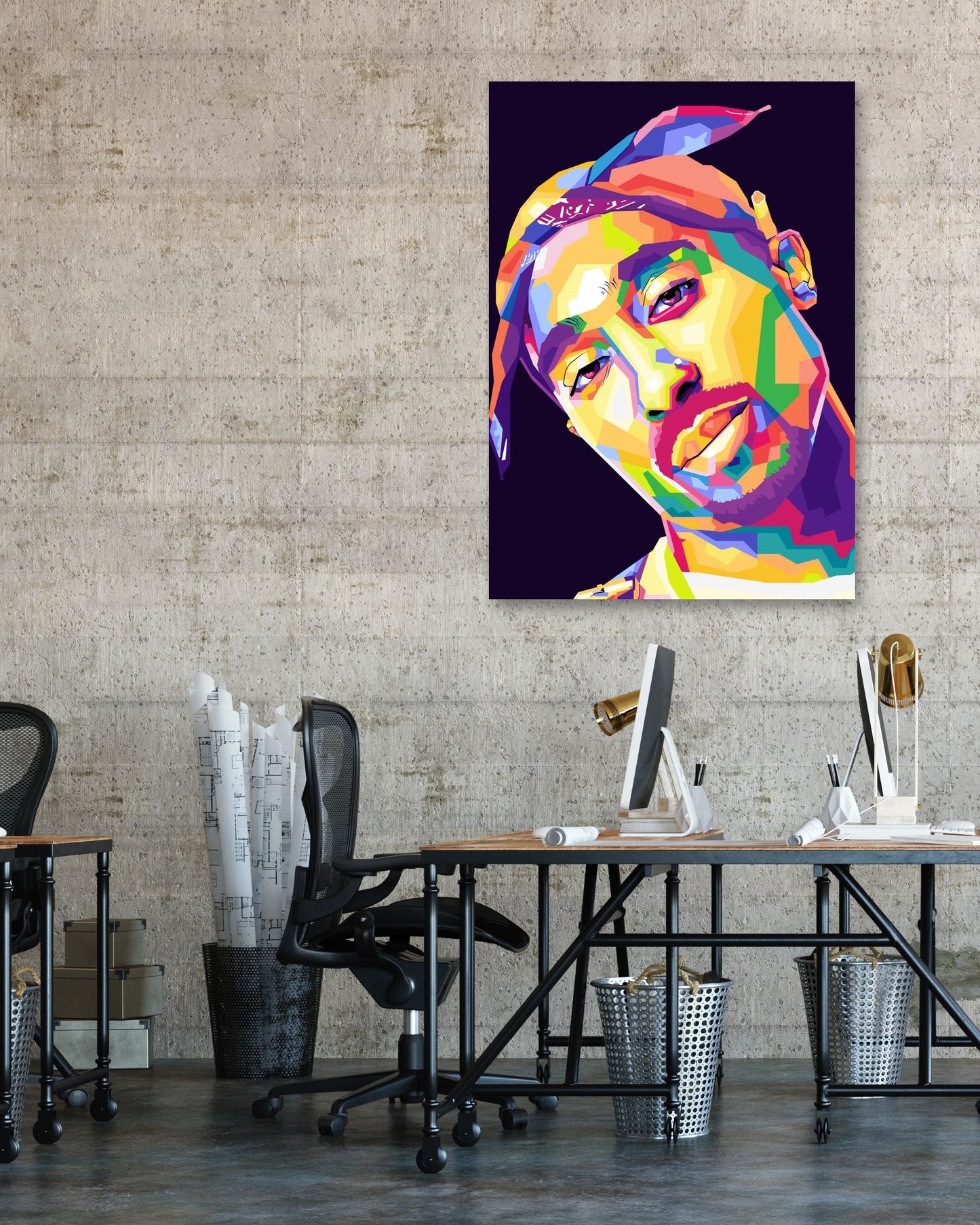 TUPAC SHAKUR POP ART - @hikenthree