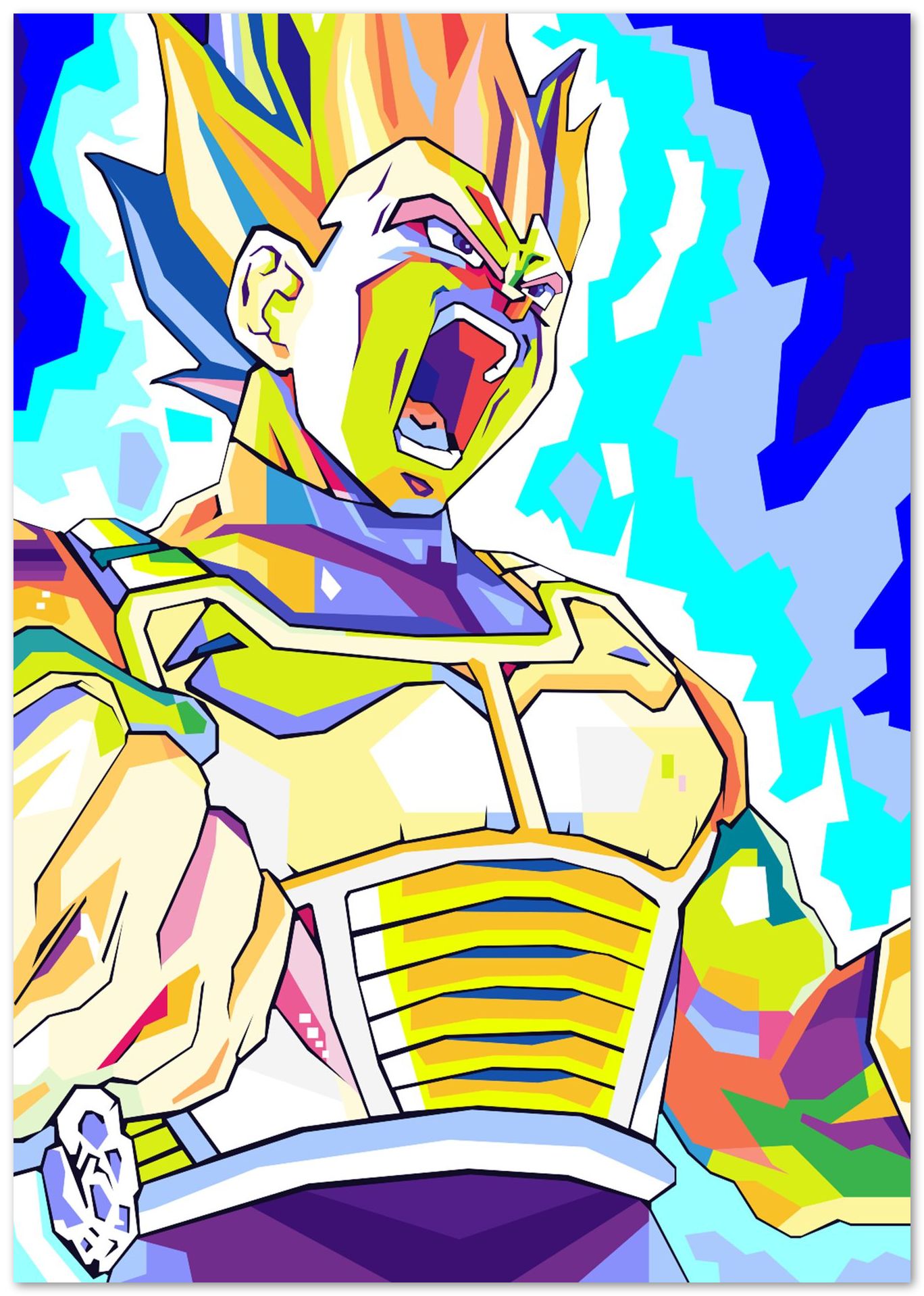 VEGETA POP ART - @hikenthree