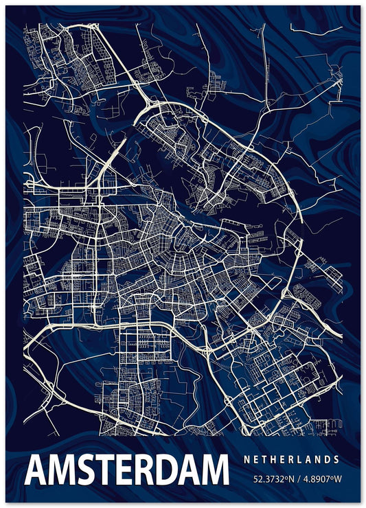 AMSTERDAM CROCUS MARBLE MAP - @Helios
