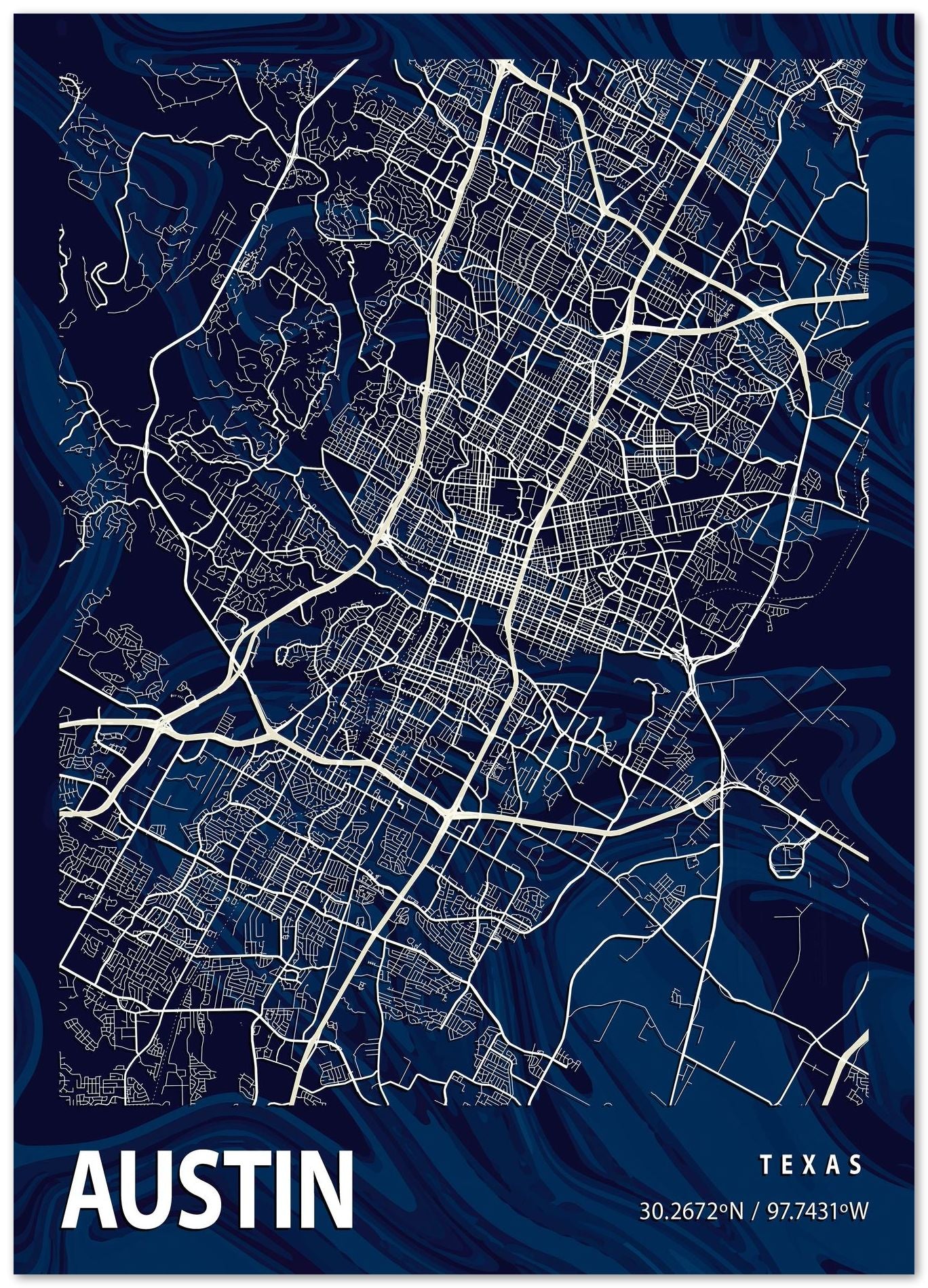 AUSTIN CROCUS MARBLE MAP  - @Helios