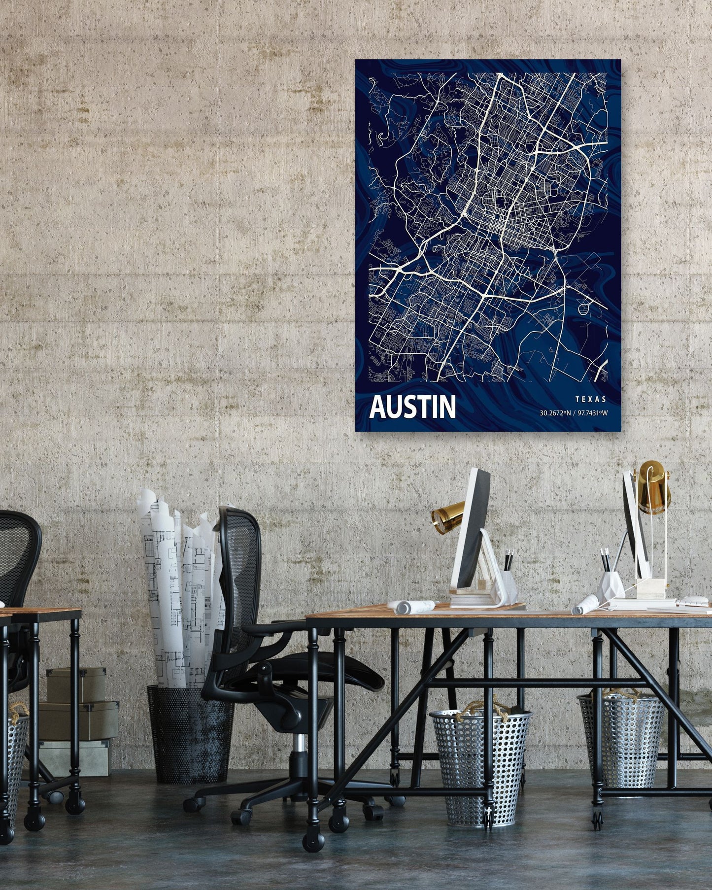 AUSTIN CROCUS MARBLE MAP  - @Helios