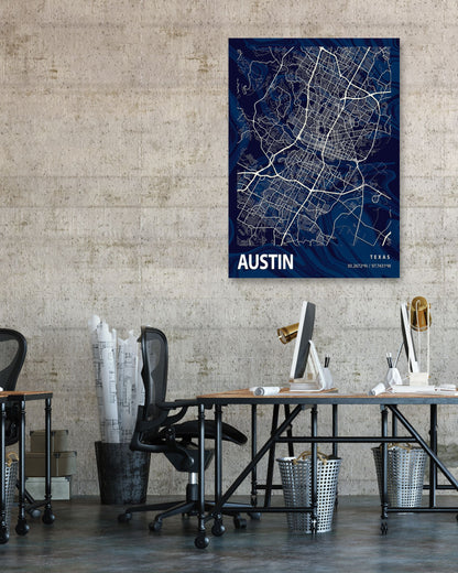 AUSTIN CROCUS MARBLE MAP  - @Helios