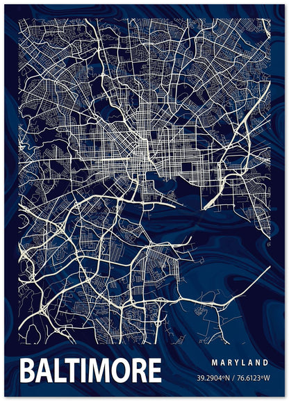 BALTIMORE CROCUS MARBLE MAP  - @Helios